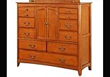 Bedroom Dresser Oak Finish Wood Bed Room Chest Wooden