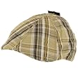 Summer Cotton 6 Panel Plaid Ivy Cabbie Hat Beige L/XL