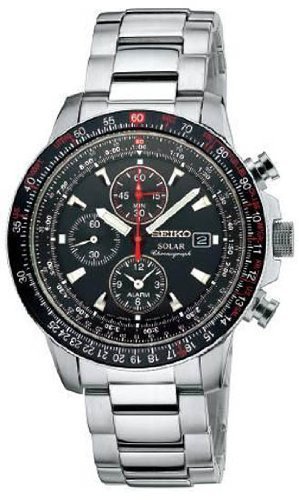 Seiko Solar Alarm Chrono watch #SSC007