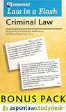 Law in a Flash Criminal Law: AspenLaw Studydesk Bonus Pack (Flash Card and Access Card Bundle)
