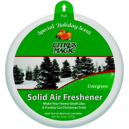 Detail image Citrus Magic Holiday Fragrance Solid Air Freshener, Evergreen, 8-Ounce