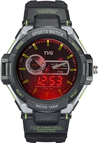 Timiep TVG Men's S-outdoor Quartz Sport Rubber Wrist Watch Green
