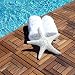 Teak Le click Spiral Style Interlocking Decking Tiles - Box of 10 (Oiled Finish) (1H x 12W x 12D)