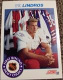 1991 Score Eric Lindros # 356 NHL Hockey First Round Draft Choice Rookie Card
