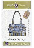 Mini Bow Tucks Quilted Bag Pattern by Penny Sturges
