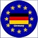Germany Flag-A4 Sheet of 12 Gloss Stickers