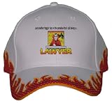 Just another friggin' day in the paradise that I call being a LAWYER Orange Flame Hat / Baseball Cap