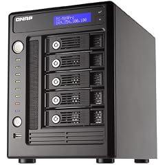 Qnap TS-509 PRO NAS-System ohne Festplatten (5-Bay, SATA, USB, iSCSI, eSATA, Ethernet) schwarz