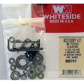 WHITESIDE MACHINE BB701 ACCESSORY KIT INCLUDES 12 BEARINGS by Bearing Kits