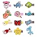 Shemay 12pcs Embroidered Hair Clips Barrettes with Designs for Baby Girls Toddlers Kids Barrettes