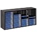 Hama Audio Rangement Meuble-�tag�re en bois peint Noir Pour 60 CD avec syst�me d'�jection des disques