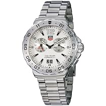 Big Sale TAG Heuer Men's WAU111B.BA0858 Formula 1 White Dial Grande Date Alarm Watch