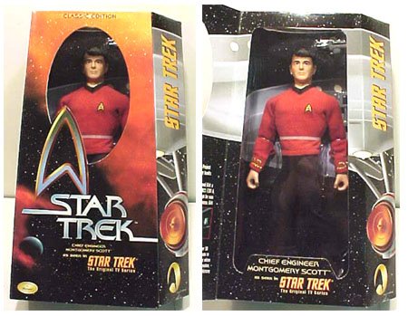 Star Trek 12 Inch Chief Engineer Montgomery Scott Scotty Action Figure as seen in Star Trek