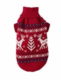 RED - SMALL - Caribou Dog Sweater