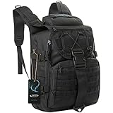 G4Free Tactical Rucksack Assault Backpack Outdoor Traveling Bag Camping Hiking Trekking Bag Laptop Backpack(Black)