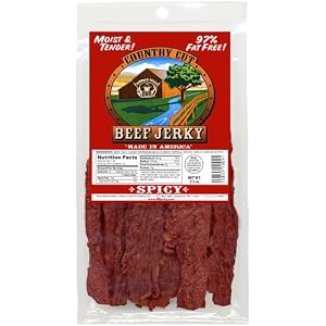 Buffalo Bills 3.5oz Spicy Country Cut Beef Jerky Pack by Buffalo Bills Premium Snacks