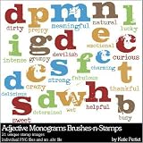 Photoshop Brushes - Adjective Monograms Brushes and Stamps