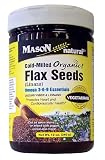 Mason Vitamins Flax Seed(Linaza) Cold-Milled,Organic,Omega 3-6-9 Essentials, 12-Ounce Bottles (Pack of 2)
