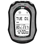 Pyle - Weather Station W/ Weather Forecast, 58 World Time, Temp., Altimeter, Barometer, Digital Compass (Black Color)