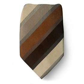 Mens BCBG Designer Silk Tie - Brown