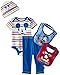 Disney Baby Boys' Mickey Mouse 5 Piece Set Stripes, Blue, (0-6 Months)