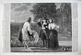 1861 MEN WOMAN ROMANCE MEETING GARDEN SHEEPSHANKS