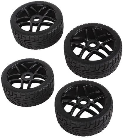 iiMash(TM) Hub Wheel Rim And Rubber Tires RC 1:8 Off-Road Tyre 180083 17mm Hexagonal Joint (Pack Of 4)