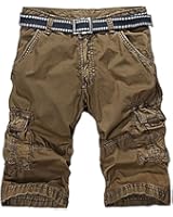 Urbanboutique Mens Combat Summer Causal Military Style Cargo Six Pocket Cotton Army Shorts