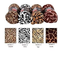 Microfaserdecke 150x200cm Tierfellmotiv Variation 1: Leopard
