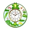 Green Frog Kitchen Wall Clock Lucky