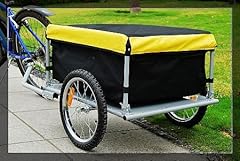 Aosom Bicycle Bike Cargo Trailer-yellow and Black Aosom Bicycle Bike Cargo Trailer-yellow and Black