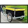 Aosom Bicycle Bike Cargo Trailer-yellow and Black
