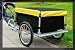 Aosom Bicycle Bike Cargo Trailer-yellow and Black