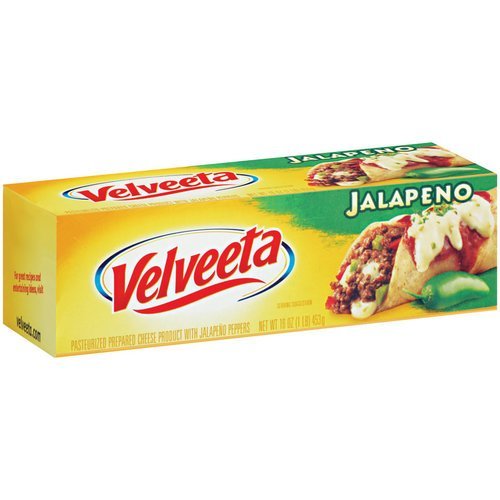 Kraft, Velveeta, Jalapeno, 16oz Bar (Pack of 4)