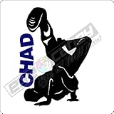 Personalized Hip Hop Dancer Wall Decal Sticker Art Words