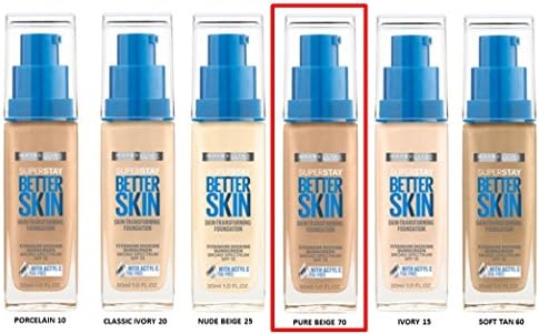 Maybelline Superstay Better Skin Skin-Transforming Foundation - PURE BEIGE 70