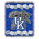 Kentucky Wildcats Triple Woven Jacquard NCAA Throw (044 Series) by Northwest (36x48)