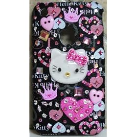 Hello Kitty Iphone 3g Case with Swarovski Crystals and 3-d Embellishments Bling!