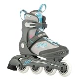 K2 Sports Womens Escape Fitness 2012 Inline Skates (Grey/Blue, 7)