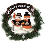 Baltimore Orioles Team Snowman Christmas Wreath