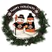 Baltimore Orioles Team Snowman Christmas Wreath