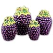 GRAPE 3-D Canisters Set of 4 - GRAPES ^NEW^ Canister