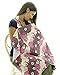Nursing Cover Pattern - Breathable Cotton Breastfeeding Apron Purple Floral Design