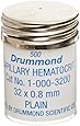 Drummond Scientific 1-000-3200  Microhematocrit Tubes, Plain, 32mm Length, 0.8mm OD, 0.1mm Wall Thickness (Pack of 500)
