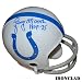 Lenny Moore Signed Baltimore Colts Mini Helmet w/ HOF 75