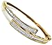 2.20ct Princess Cut Diamond Bangle Bracelet 14k