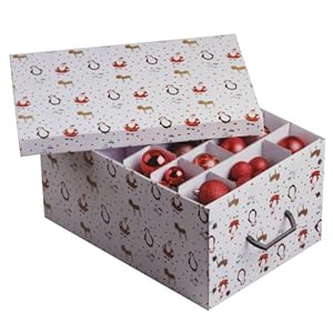 Weihnachtliche Aufbewahrung Schachtel Box faltbar - 2 Stück: Amazon.de