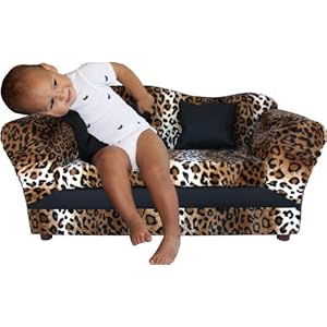 Fantasy Furniture Wave Sofa Leopard