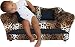 Fantasy Furniture Wave Sofa, Leopard