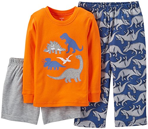 Carter's Baby Boys' 3 Piece Print PJ Set (Baby) - Dinosaurs